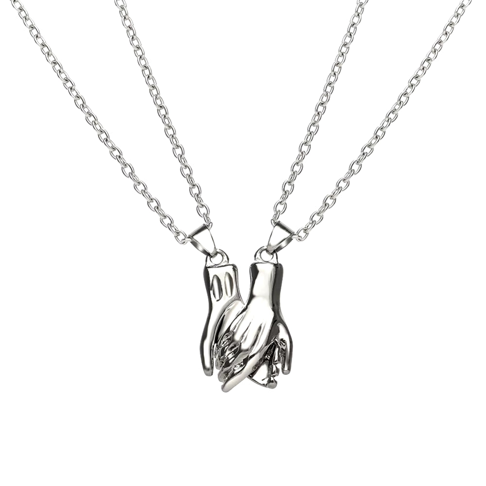 Hand-Holding Couples Necklace